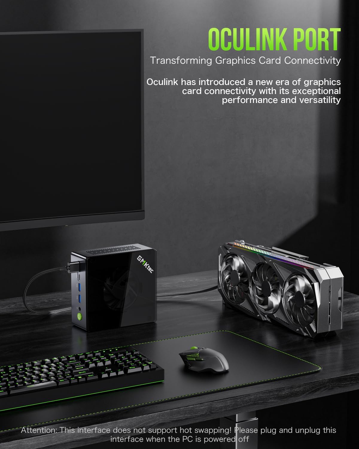 Mini PC Gaming GMKtec M7 AMD Ryzen 7 PRO 6850H (8 cœurs/16 threads 4,70 GHz) Double carte réseau LAN 2,5G Ordinateur de bureau 32 Go de RAM DDR5 + disque dur SSD PCIe de 512 Go Double port USB 4.0 HDMI 2.1 USB-C – Modèle pratique
