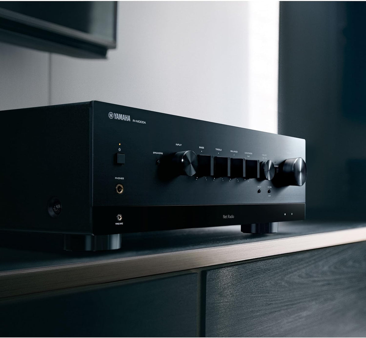 Récepteur réseau R-N1000A doté de entrée phono, HDMI et convertisseur numérique-analogique intégré (noir)