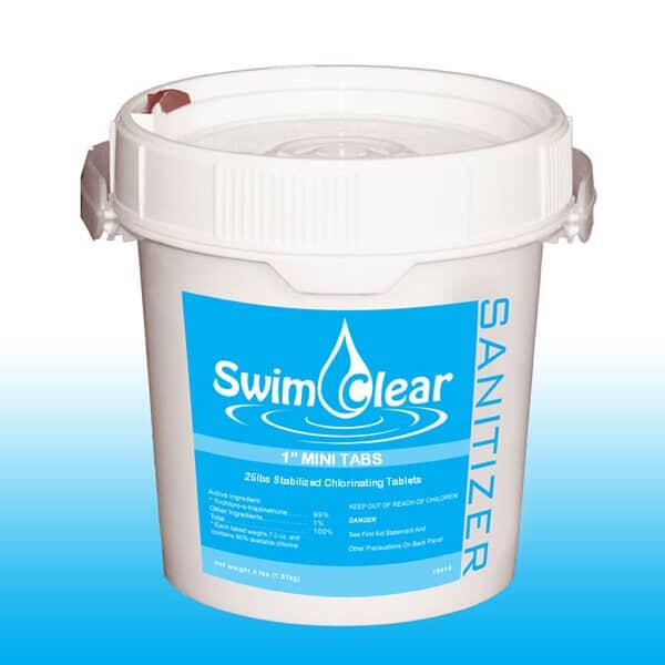 1 mini-comprimé de chlore 25 lb pratique