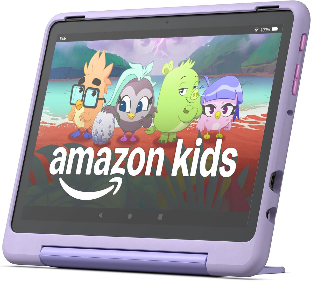 Tablette tactile Amazon Fire HD 10 Kids Pro, 6-12 ans. Écran HD lumineux de 10,1 pouces, contenu sans publicité, contrôle parental performant, autonomie de 13 heures et étui fin pour les plus grands, 32 Go, Happy Day