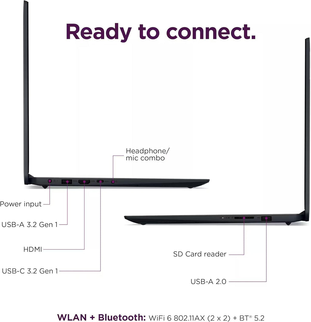 Ordinateur compact portable Lenovo IdeaPad 15,6" haut de gamme à écran tactile (2025) : processeur Intel i5 à 10 cœurs, licence Office 2024 à vie, Copilot AI, 16 Go de RAM, 1 To de stockage (500 Go SSD + 500 Go d'extension), HubxcelAccessory