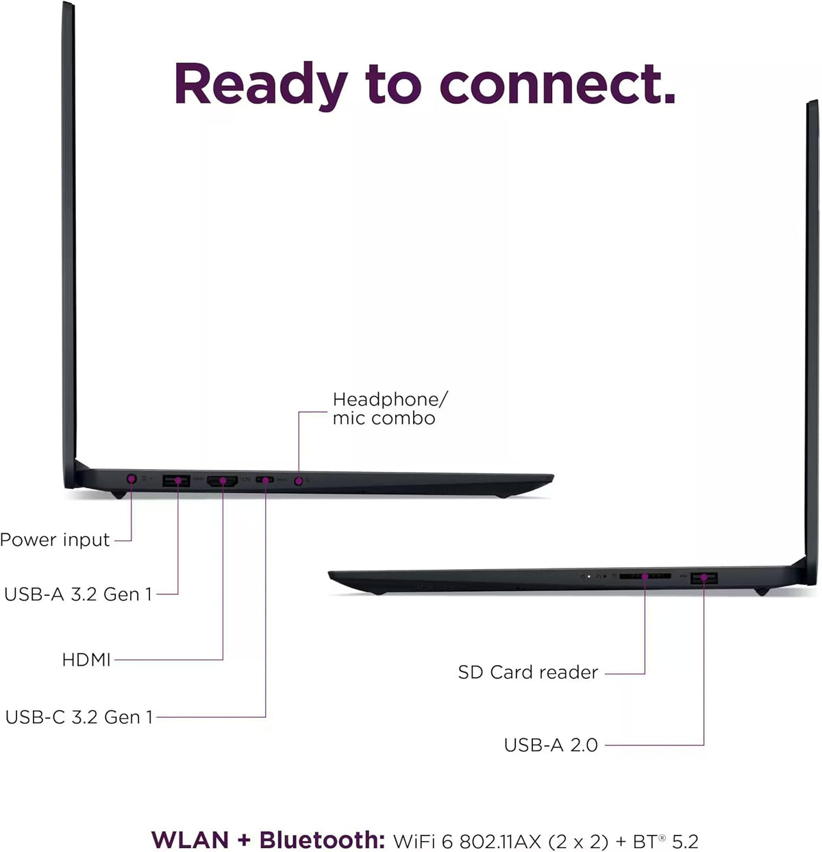 Ordinateur compact portable Lenovo IdeaPad 15,6" haut de gamme à écran tactile (2025) : processeur Intel i5 à 10 cœurs, licence Office 2024 à vie, Copilot AI, 16 Go de RAM, 1 To de stockage (500 Go SSD + 500 Go d'extension), HubxcelAccessory