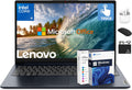 Ordinateur compact portable professionnel Lenovo IdeaPad, écran tactile FHD 15,6 pouces, puissant processeur Intel i5-1334U à 10 cœurs, IA intégrée, 16 Go de RAM, 1 To de stockage (SSD 512 Go + disque dur externe 500 Go), HubxcelAccessory, Windows