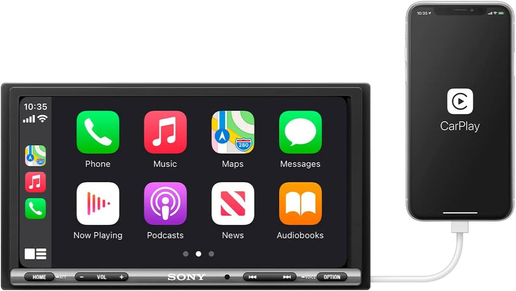 Récepteur multimédia Sony XAV-AX3200 de 7 pouces doté de Apple CarPlay/Android Auto