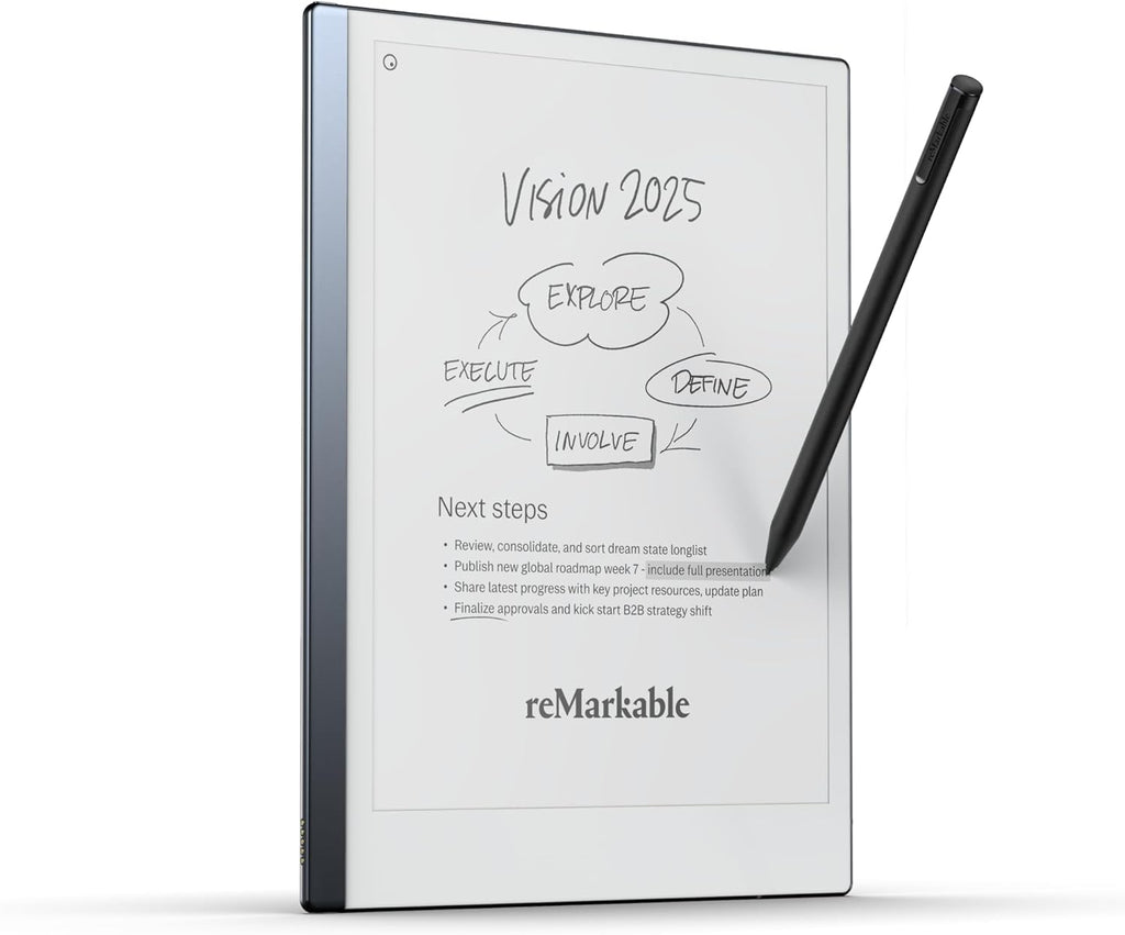 Pack de démarrage reMarkable – reMarkable 2 est la Tablette tactile graphique originale | Comprend une tablette graphique noire et blanche de 10,3 pouces, un marqueur et un stylet avec gomme intégrée