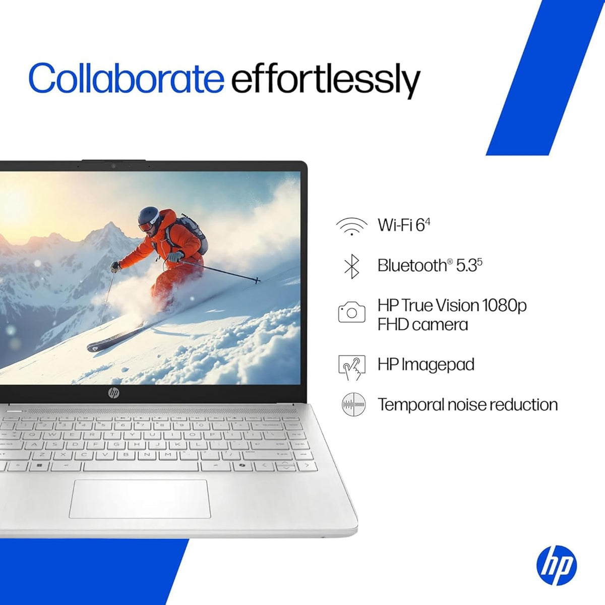 Ordinateur compact portable HP Ultrabook • 1 To de stockage en ligne avec 128 Go supplémentaires (64 Go internes et 64 Go externes USB) • 8 Go de mémoire vive intelligente • Autonomie d'une journée • Windows 11 • 1 an d'abonnement à Microsoft Office