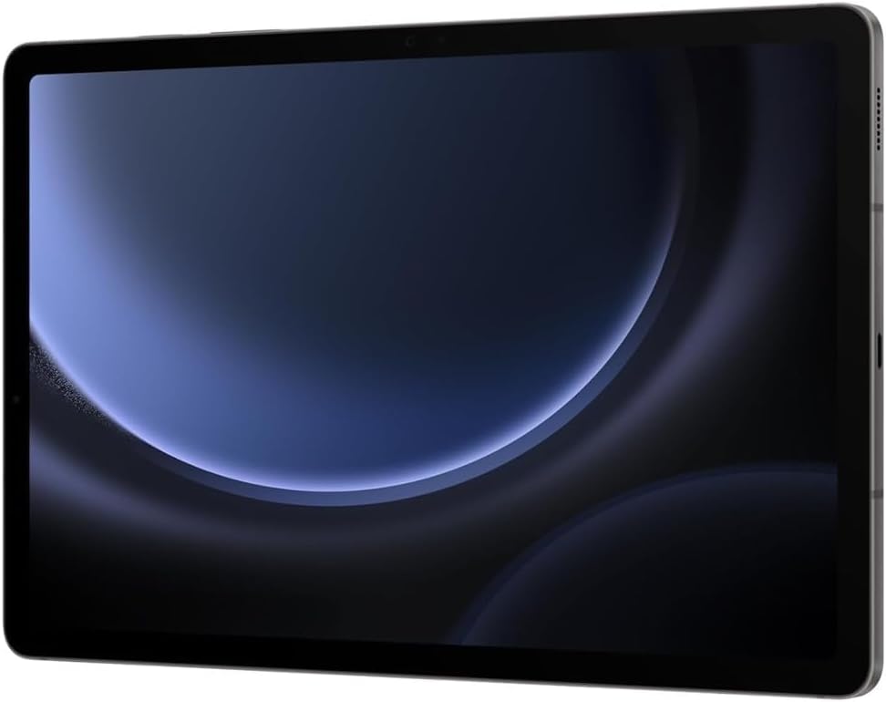 Tablette tactile Samsung Galaxy Tab S9 FE 10,9" 128 Go WiFi Android, grand écran, longue autonomie, processeur puissant, S Pen, appareil photo 8 MP, légère et résistante, stockage extensible, version US 2023, grise