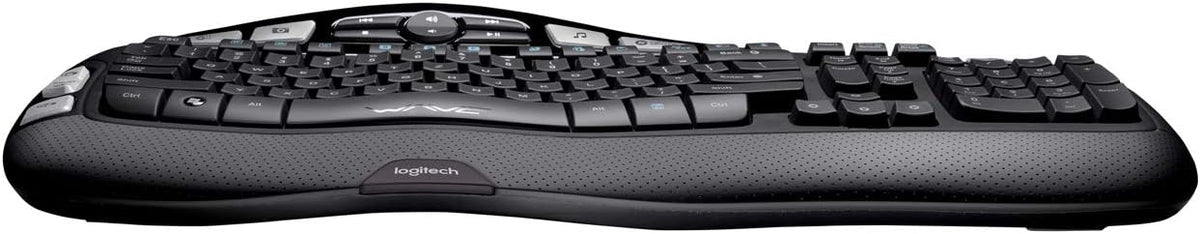 Clavier Logitech K350 - Connectivité à connectivité sans fil - RF - Noir - Interface USB