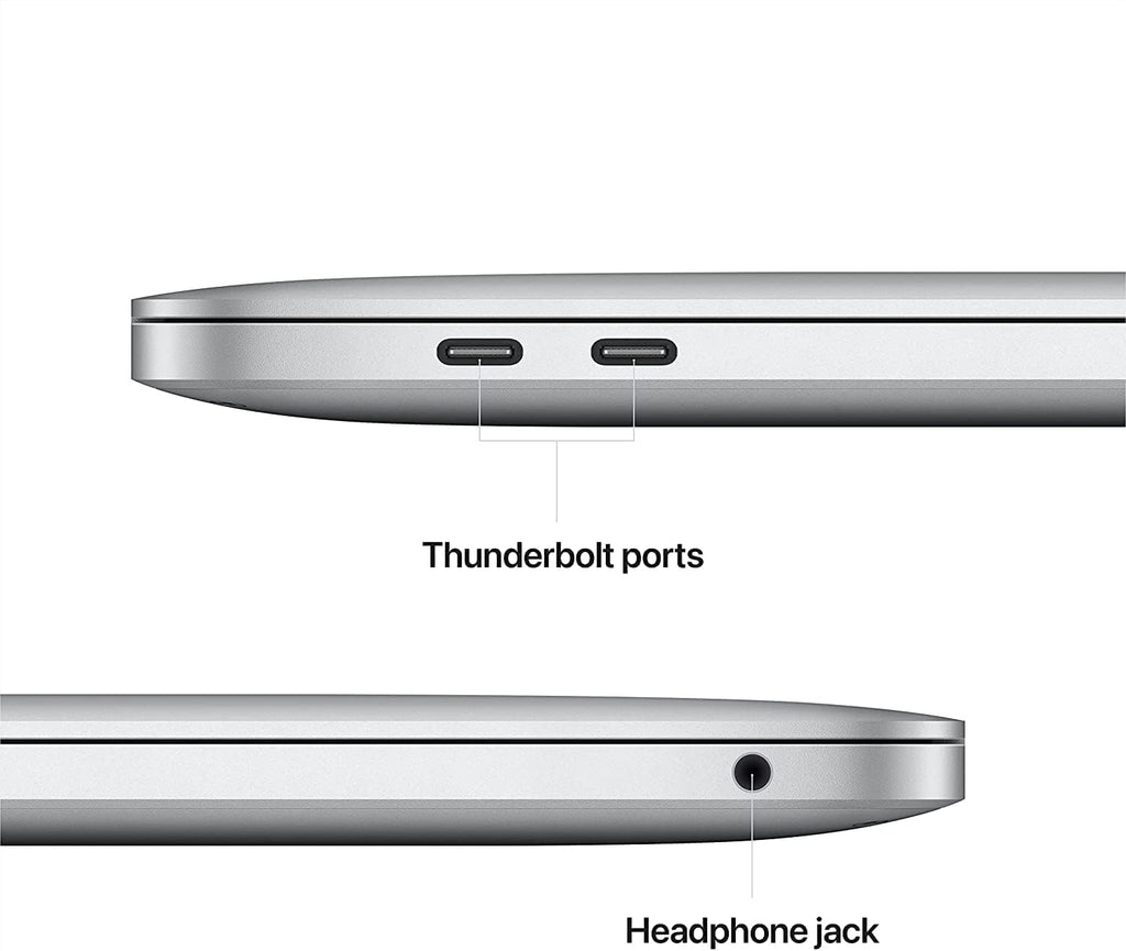 MacBook Pro 2022 d'Apple avec puce Apple M2 (13 pouces, 8 Go de RAM, 256 Go de stockage SSD) (clavier QWERTY anglais) Argent (reconditionné)