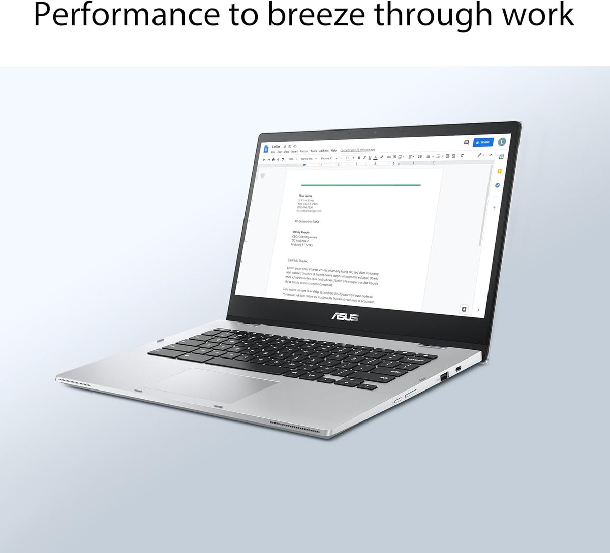 ASUS Chromebook Flip CX1 Ordinateur compact portable convertible 14 pouces FHD NanoEdge Tactile à 360° Processeur Intel Celeron N4500 128 Go de stockage eMMC 8 Go de RAM ChromeOS Argent transparent CX1400FKA-AS88FT