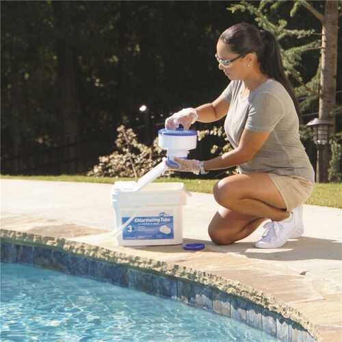 Comprimés de chlore Pool Time 21827PTM 35 lb pratique
