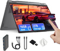 Ordinateur compact portable Lenovo Yoga 7i 2-en-1, écran tactile 2K de 16 pouces, processeur Intel Ultra 5 226V, 16 Go de RAM LPDDR5X, 2 To de stockage (SSD de 1 To et station d'accueil de 1 To), carte graphique Intel Arc, clavier rétroéclairé
