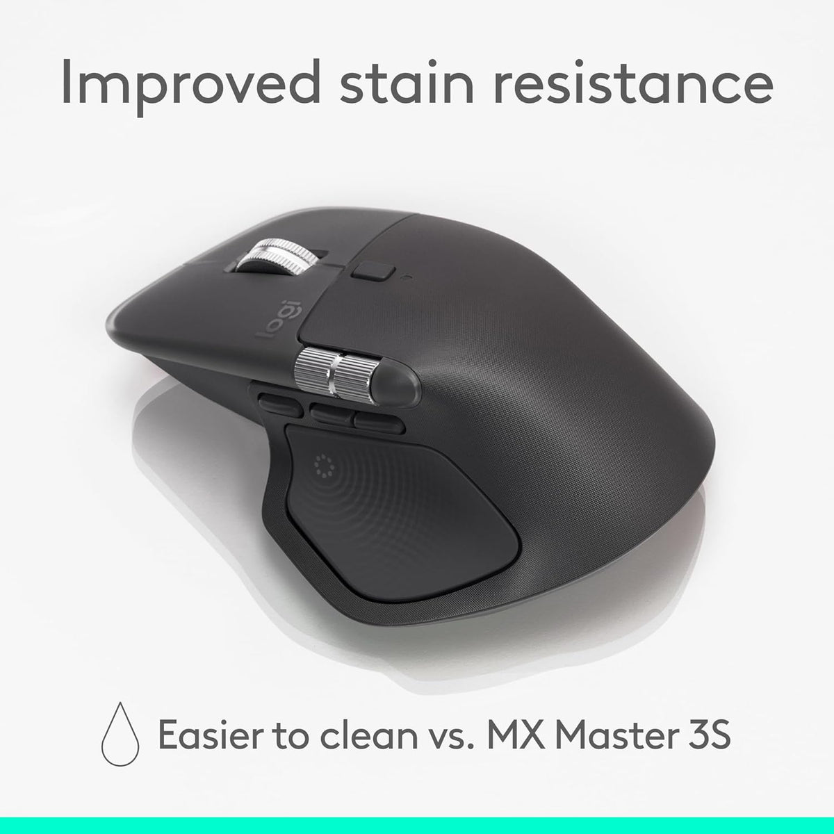 Logitech MX Master 4, souris à connectivité sans fil ergonomique doté de retour haptique performant, défilement ultra-réactif, chargement USB-C, Bluetooth, Windows, macOS - Graphite