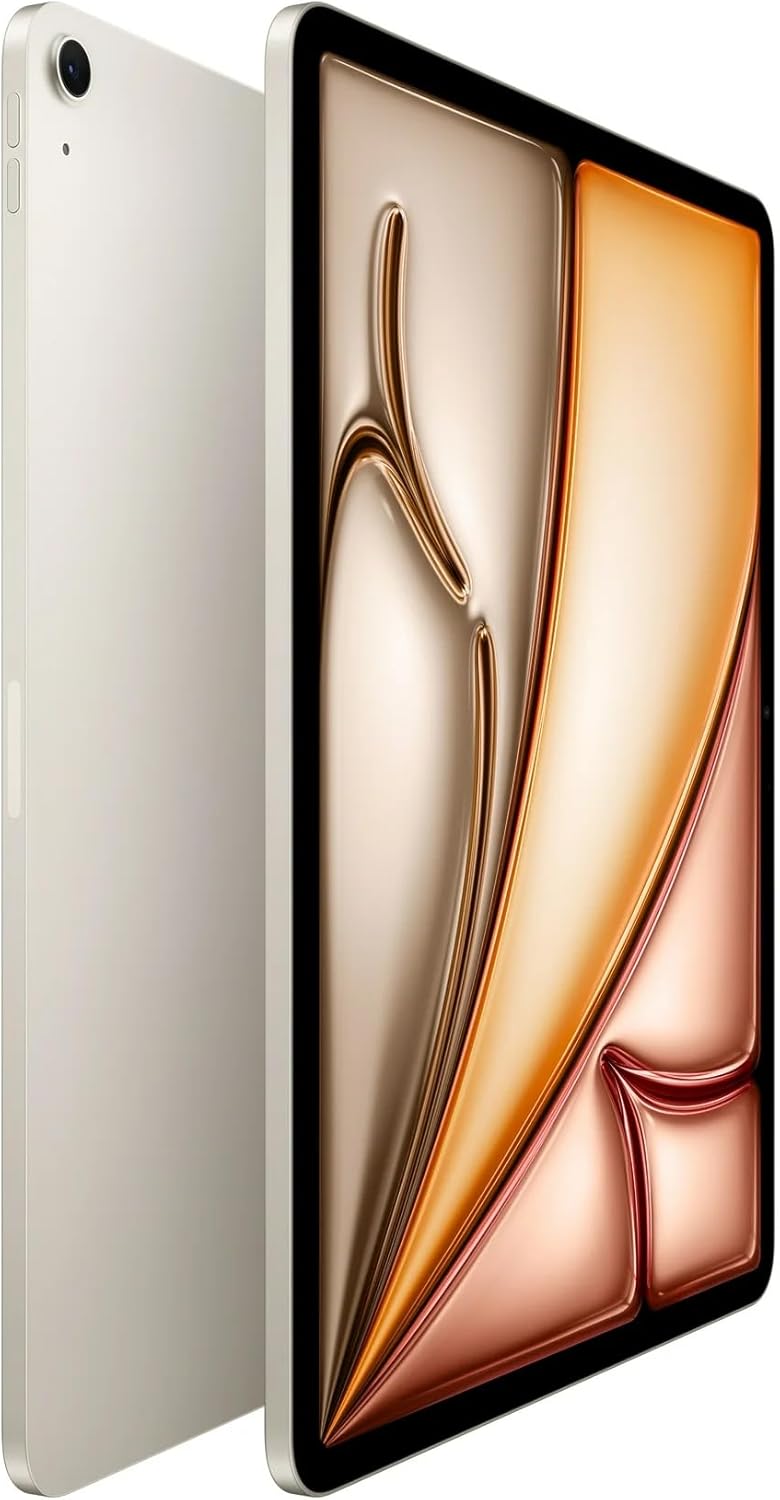 iPad Air 2025 d'Apple dotée de puce Apple M3 (13 pouces Wi-Fi + Cellular 256 Go) - Starlight (Reconditionné Premium)