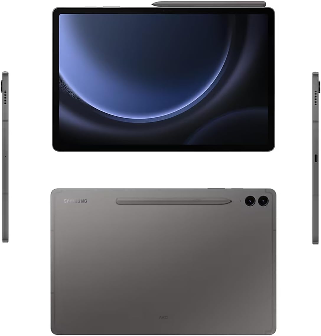 Tablette tactile Android SAMSUNG Galaxy Tab S9 FE+ Plus (écran tactile 12,4 pouces, 8 Go de RAM, 256 Go de stockage, longue autonomie, S Pen, 1 caméra frontale + 2 caméras arrière, conception légère et durable) SM-X610