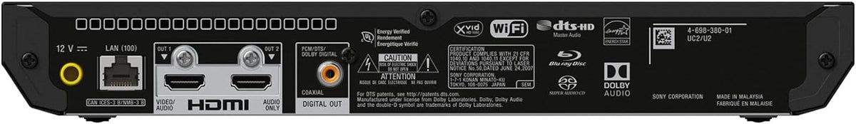 Lecteur Blu-ray réseau Sony UBP-X700M HDR 4K UHD doté de câble HDMI
