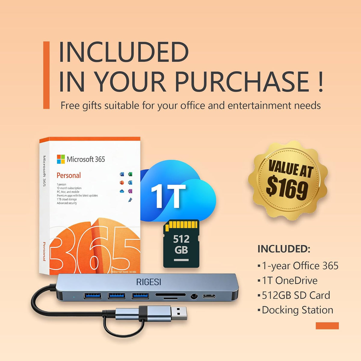 Ordinateur compact portable HP 15,6 pouces – Solution de productivité complète : Windows 11 avec Microsoft Office, processeur Intel Core N100 quadricœur, 8 Go de RAM, 640 Go de stockage (128 Go UFS + carte SD de 512 Go), Copilot AI, léger – Argent