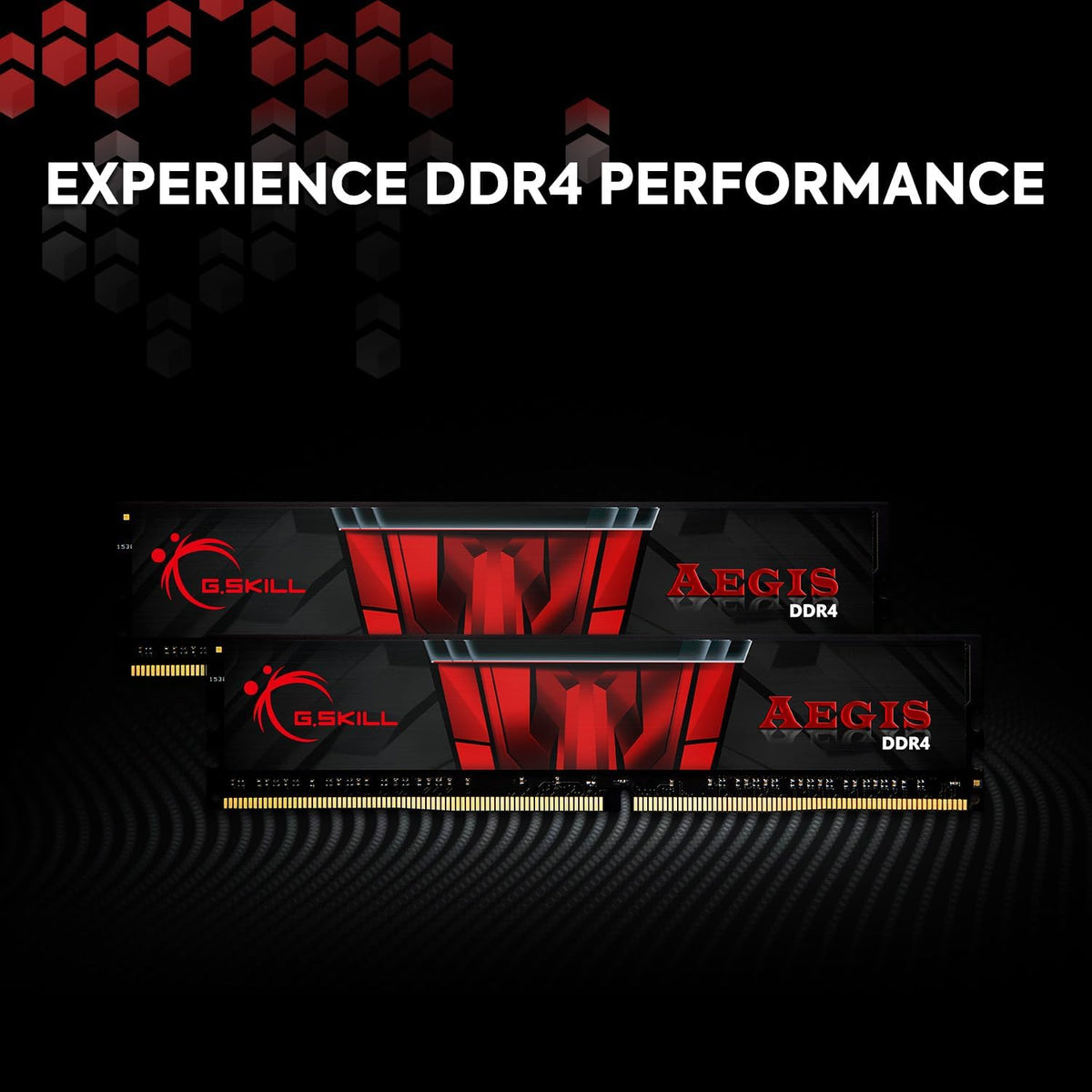 Mémoire RAM DDR4 G.SKILL AEGIS Series (XMP) 16 Go (2 x 8 Go) 3 200 MT/s CL16-18-18-38 1,35 V Intel AMD pour ordinateur de bureau U-DIMM (F4-3200C16D-16GIS) – Modèle pratique
