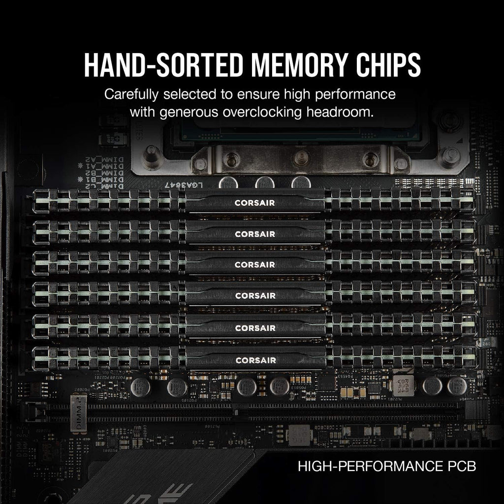 Mémoire RAM Corsair Vengeance LPX DDR4 16 Go (2 x 8 Go) 3 200 MHz CL16-18-18-36 1,35 V pour PC de bureau Intel/AMD - Noir (CMK16GX4M2B3200C16) – Modèle pratique
