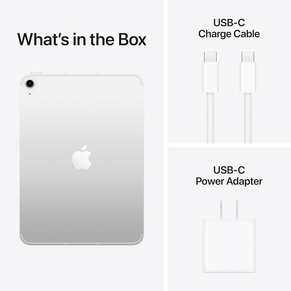 iPad 11 pouces Wi-Fi + Cellular 128 Go d'Apple (2025) — Argent (Reconditionné) pratique