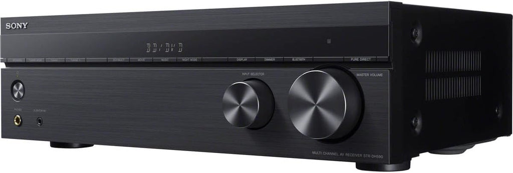 Récepteur home cinéma Sony STRDH590 5.2 canaux doté de son surround : récepteur AV 4K HDR et Bluetooth, noir