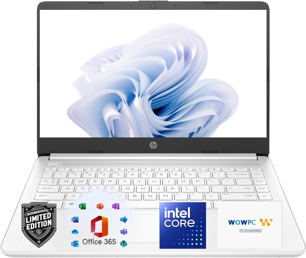 Ordinateur compact portable HP Ultrabook avec Office 365 - Copilot AI - 1,2 To de stockage - 8 Go de RAM - Intel Core | Fin et compact portable - Écran antireflet - 1 To OneDrive + 192 Go SSD - Windows 11 - Charge rapide - 12 h d'autonomie - Sans