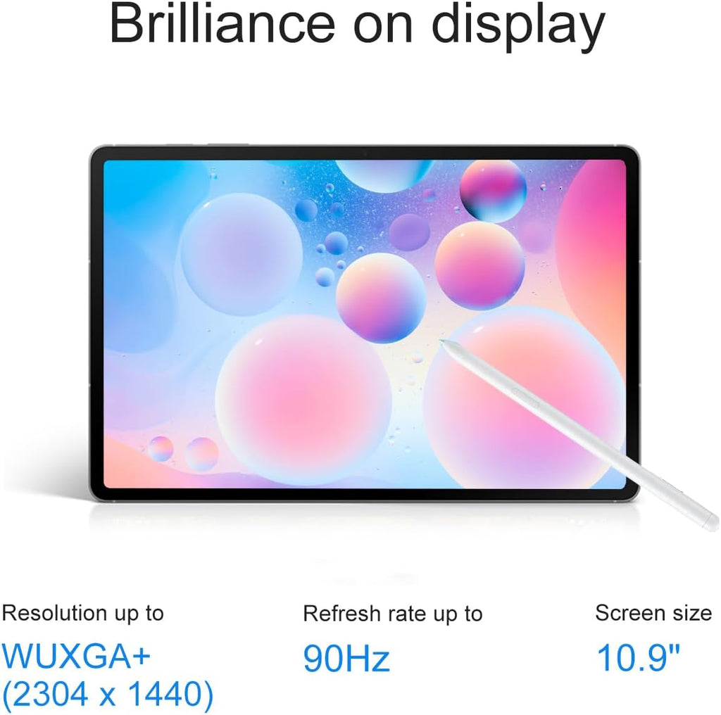 Tablette tactile Samsung Galaxy Tab S10 FE Android (écran tactile 10,9 pouces 2K+, processeur octocœur, 8 Go de RAM, 256 Go de stockage (128 Go + carte SD de 128 Go)), stylet S Pen, autonomie longue durée, double caméra, légère, SM-X520, version nord