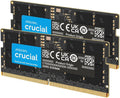 Kit de mémoire vive Crucial DDR5 64 Go (2 x 32 Go), 4 800 MHz CL40 pour ordinateur compact portable - SODIMM 262 broches - Compatible avec les processeurs Intel Core de 12e génération - CT2K32G48C40S5