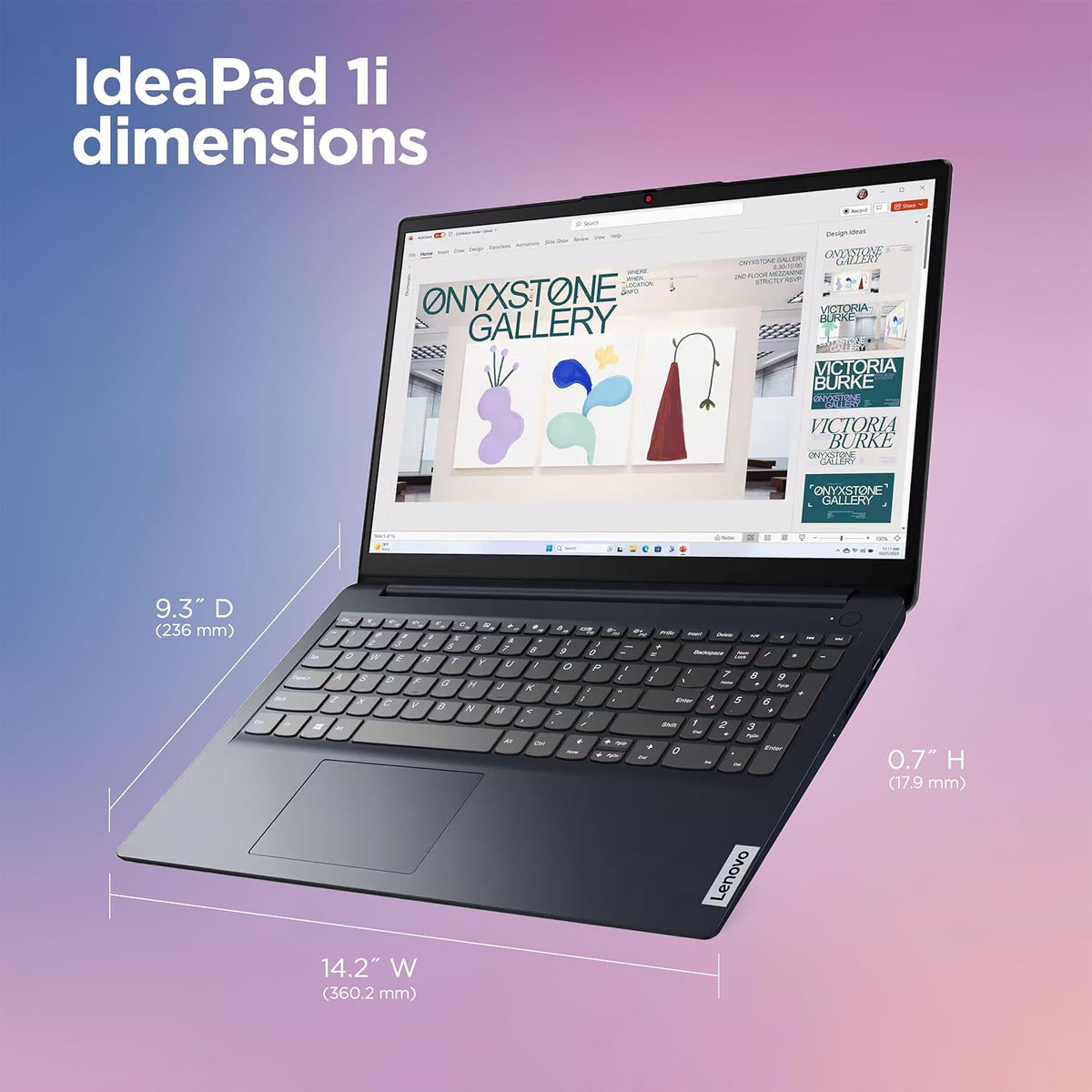 Ordinateur compact portable professionnel Lenovo IdeaPad, écran tactile FHD 15,6 pouces, puissant processeur Intel i5-1334U à 10 cœurs, IA intégrée, 16 Go de RAM, 1 To de stockage (SSD 512 Go + disque dur externe 500 Go), HubxcelAccessory, Windows