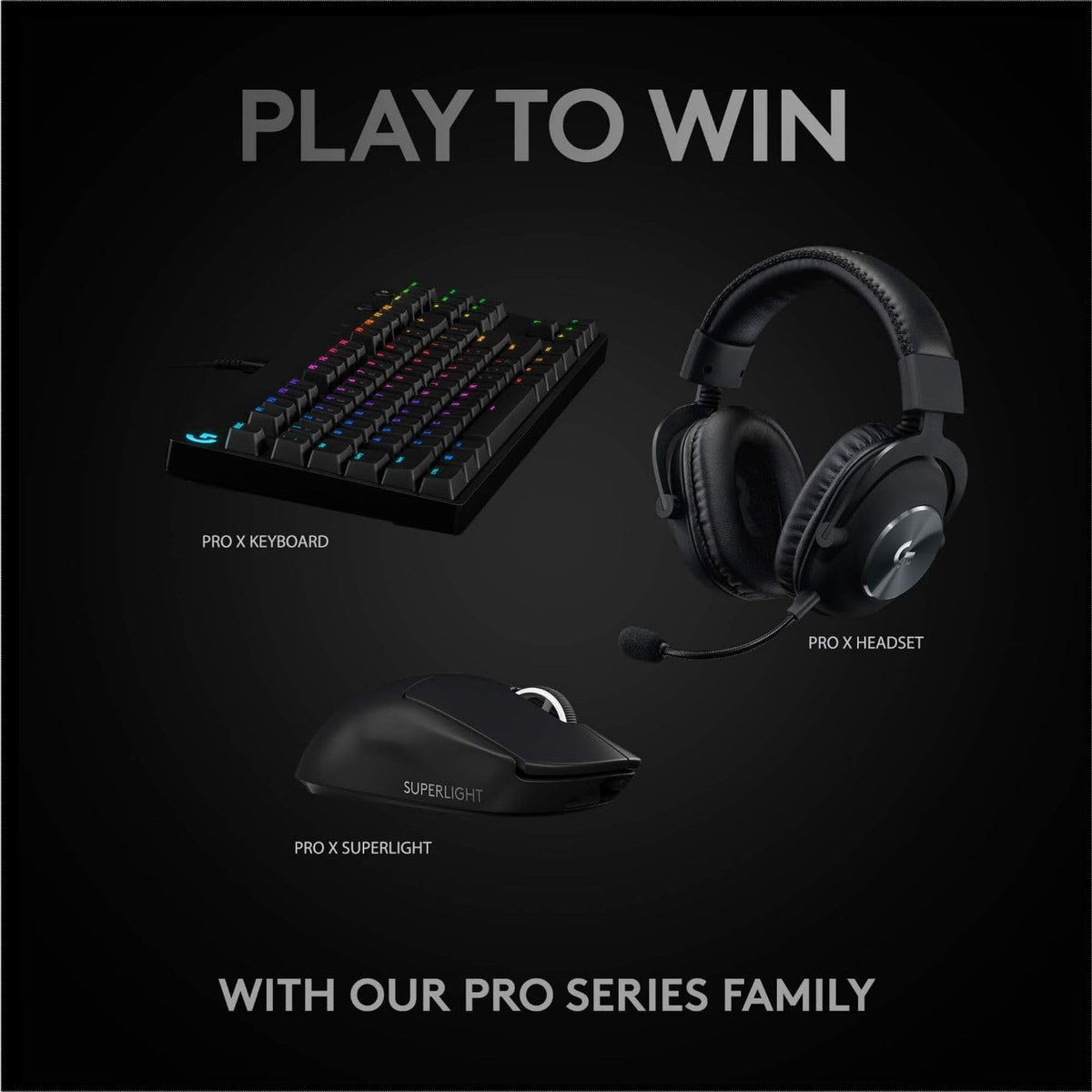 Souris gaming à connectivité sans fil Logitech G PRO X Superlight, ultra-légère, capteur Hero 25K, 25 600 DPI, 5 boutons programmables, longue autonomie, compatible PC/Mac - Noir
