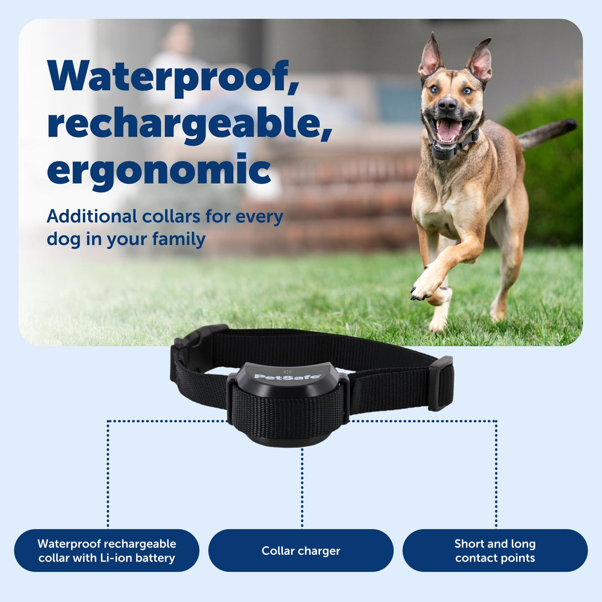 Collier récepteur à connectivité sans fil PETSAFE Stay & Play - Étanche