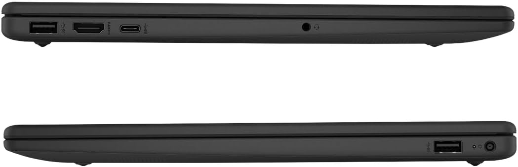 Ordinateur compact portable HP 15,6" FHD tactile, 16 Go de RAM, SSD de 256 Go, processeur AMD Ryzen 7 à 8 cœurs, Windows 11, Copilot, compatible IA, Wi-Fi 6, écouteurs PLUSERA et hub 8-en-1 inclus, noir.