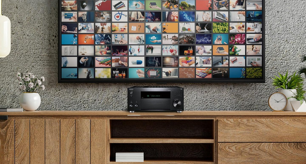 Ampli-tuner AV Onkyo TX-RZ50 9.2 canaux - 120 watts par canal - Compatible Dirac Live dès la sortie de la boîte - Fonctionne doté de Sonos - Certifié THX et plus encore