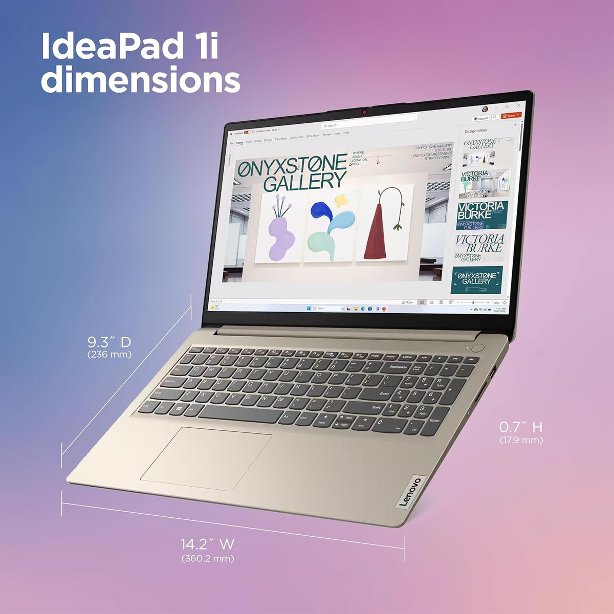 Ordinateur compact portable Lenovo IdeaPad 2025, écran 15,6 pouces, 12 Go de RAM, 1,1 To de stockage (500 Go SSD + 128 Go eMMC + 500 Go d'extension), processeur Intel double cœur, batterie longue durée, MarxsolAccessory, abonnement d'un an à Office