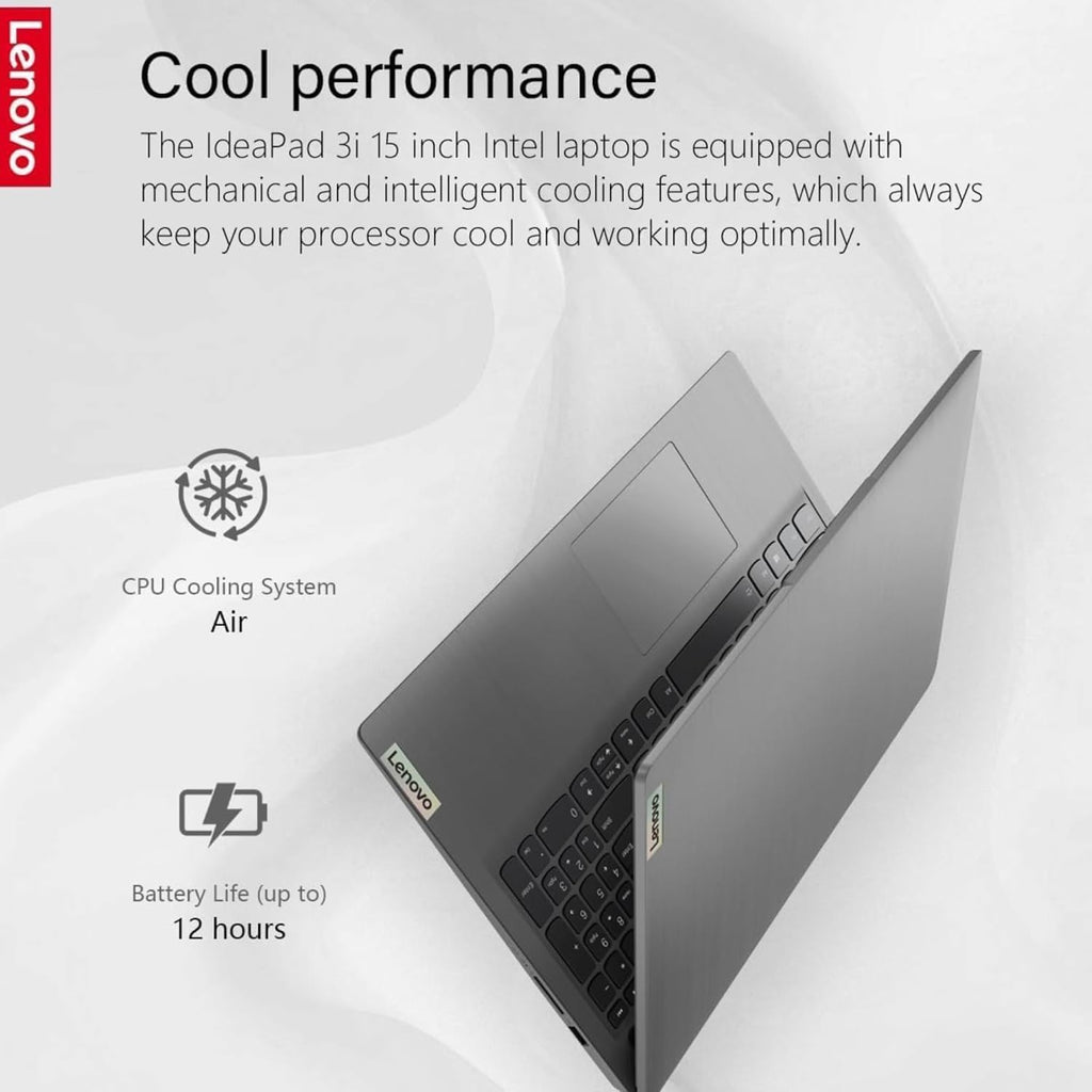Ordinateur compact portable Lenovo tactile avec Office 365 pour le Web - 16 Go de RAM - SSD de 256 Go - Processeur Intel Core i3 - Écran FHD de 15,6 pouces - Bluetooth - Webcam - IdeaPad 3i - Windows 11 (sans souris)