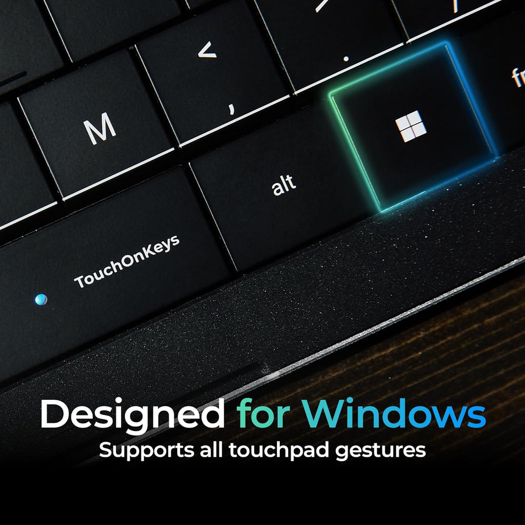 CLVX 1 Windows | Clavier IA tactile et gestuel | Bluetooth et USB-C | Touches ciseaux silencieuses à profil bas | Rétroéclairage RGB interactif | Châssis en aluminium | Compatible Windows/Linux/Android – Modèle pratique
