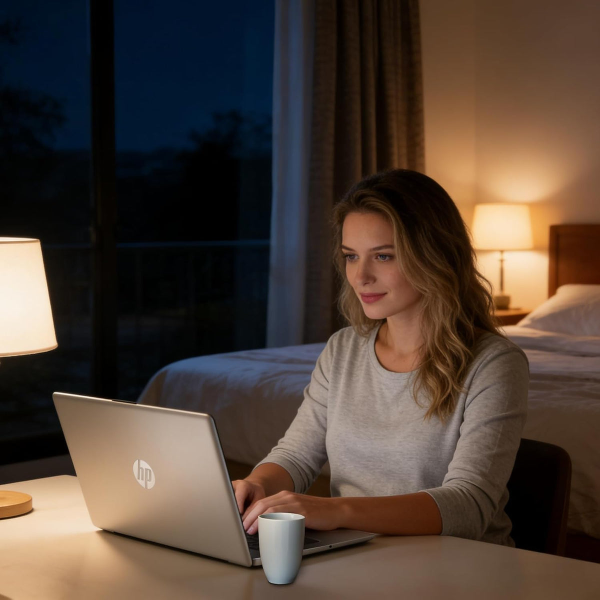 Ordinateur compact portable HP 15,6 pouces – Solution de productivité complète : Windows 11 avec Microsoft Office, processeur Intel Core N100 quadricœur, 8 Go de RAM, 640 Go de stockage (128 Go UFS + carte SD de 512 Go), Copilot AI, léger – Argent