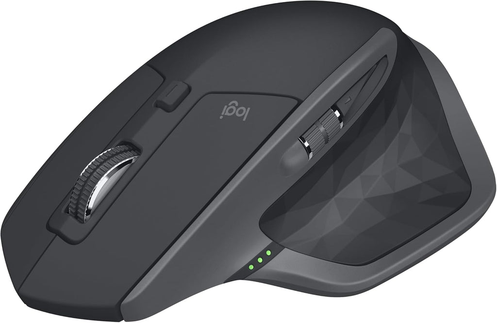 Souris à connectivité sans fil Logitech MX Master 2S Bluetooth Edition, multi-surfaces, défilement ultra-réactif, ergonomique, rechargeable, connecte allant jusqu'à 3 ordinateurs Mac/PC, couleur graphite.