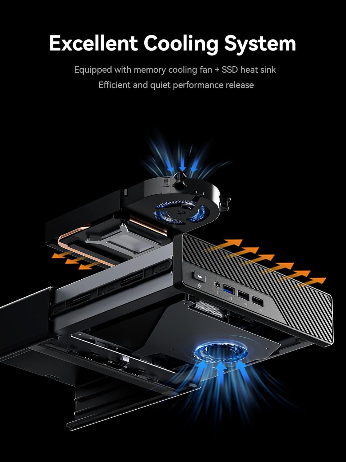 MINISFORUM MS-01-S1260 Mini PC Barebone doté de Intel Core i5-12600H, compatible vPro Enterprise, 2 ports LAN SFP+ 10 Gbps, 2 ports RJ45 2,5 Gb, 2 ports USB 4.0, 16 emplacements PCIe 4.0, SSD M.2 NVMe et SSD U.2 NVMe (sans système d'exploitation…
