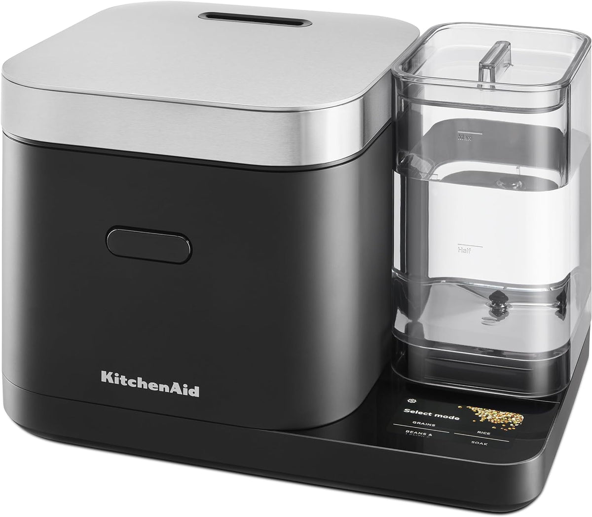 Cuiseur à riz et à céréales KitchenAid 8 tasses doté de balance intégrée et cuisson différée, KGC3155BM
