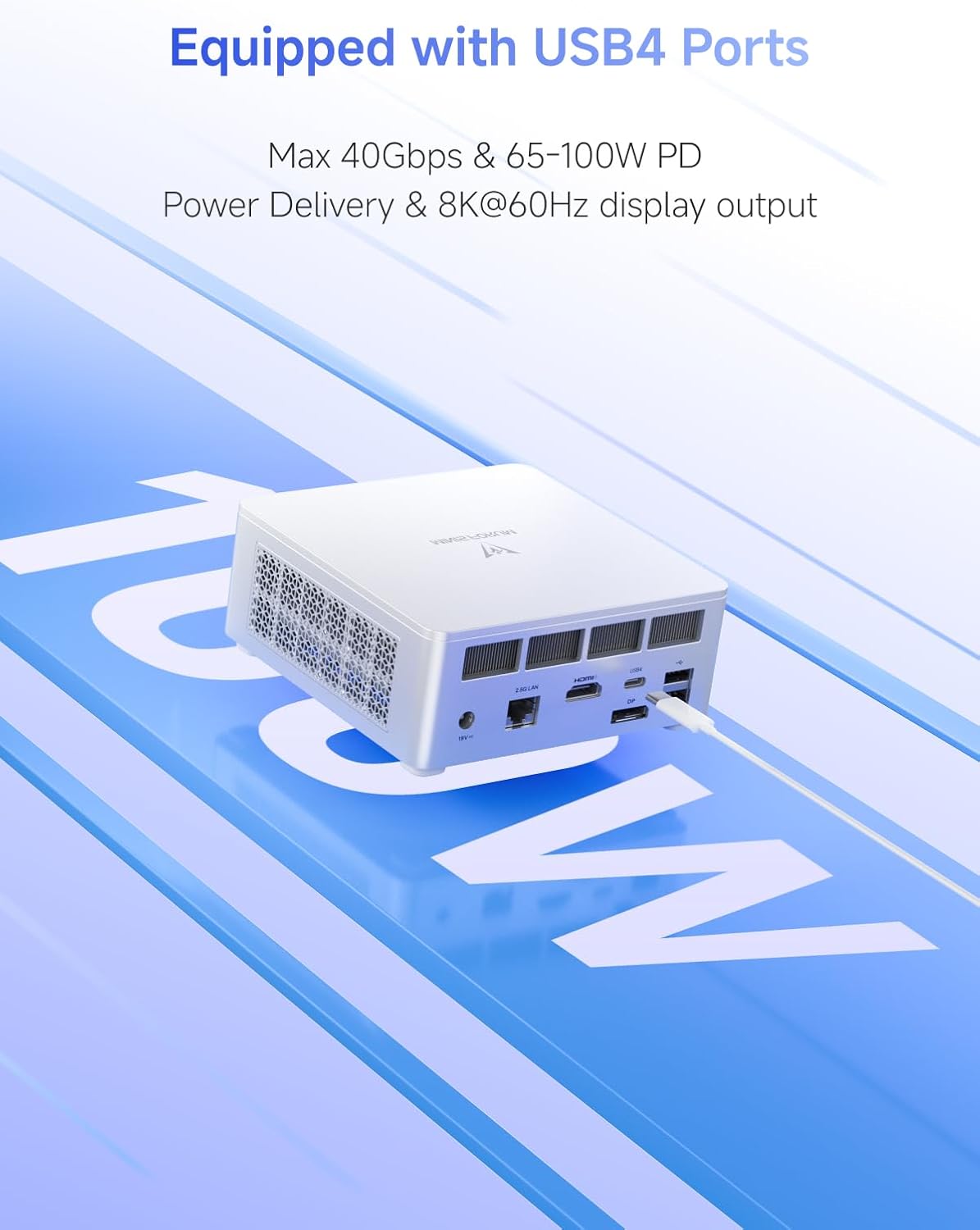MINISFORUM UM870 Mini PC Slim AMD Ryzen 7 8745H (8 cœurs/16 threads) Mini ordinateur de bureau 32 Go de RAM DDR5 1 To SSD USB 4.0/HDMI/DP Sortie 8K à 60 Hz Port LAN 2,5 GHz 4 ports USB WiFi 6E BT 5.3 Carte graphique AMD Radeon 780M – Modèle pratique