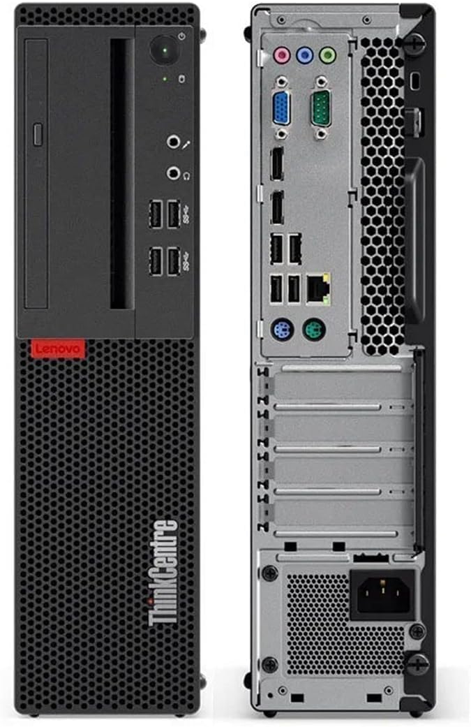 Ordinateur de bureau Lenovo ThinkCentre M710 SFF, processeur Intel Core de 6e génération à 3,70 GHz, 8 Go de RAM, SSD de 256 Go, carte graphique, clavier et souris, Wi-Fi, Bluetooth, Windows 11 Pro (reconditionné) – Modèle pratique