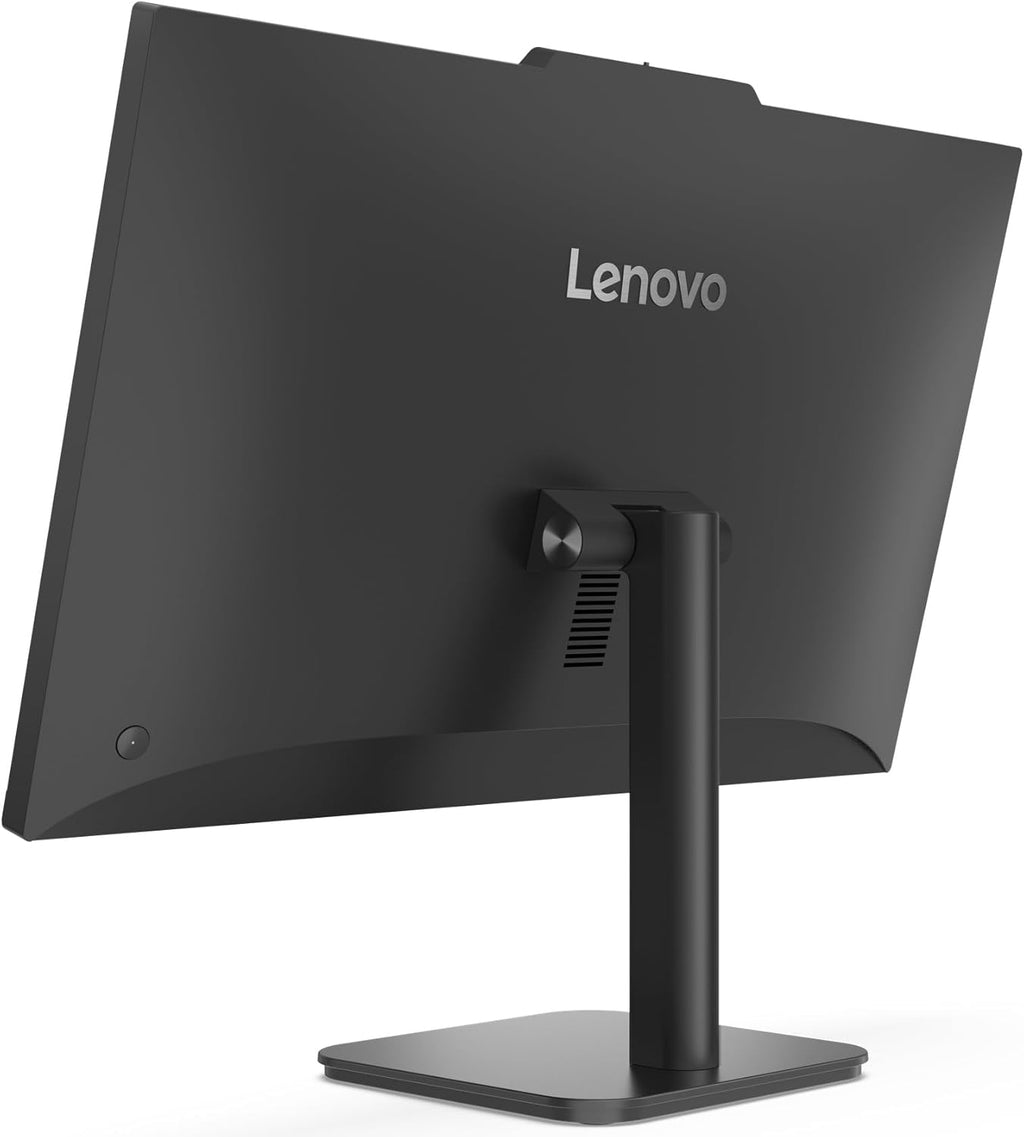 Ordinateur de bureau tout-en-un Lenovo AIO 24 FHD, licence à vie pour Office 365 pour le Web, processeur Intel quadricœur, 8 Go de RAM DDR4, SSD PCIe de 512 Go, Wi-Fi 6, Bluetooth 5.2, HDMI, noir onyx, clavier, Windows 11 Famille – Modèle pratique