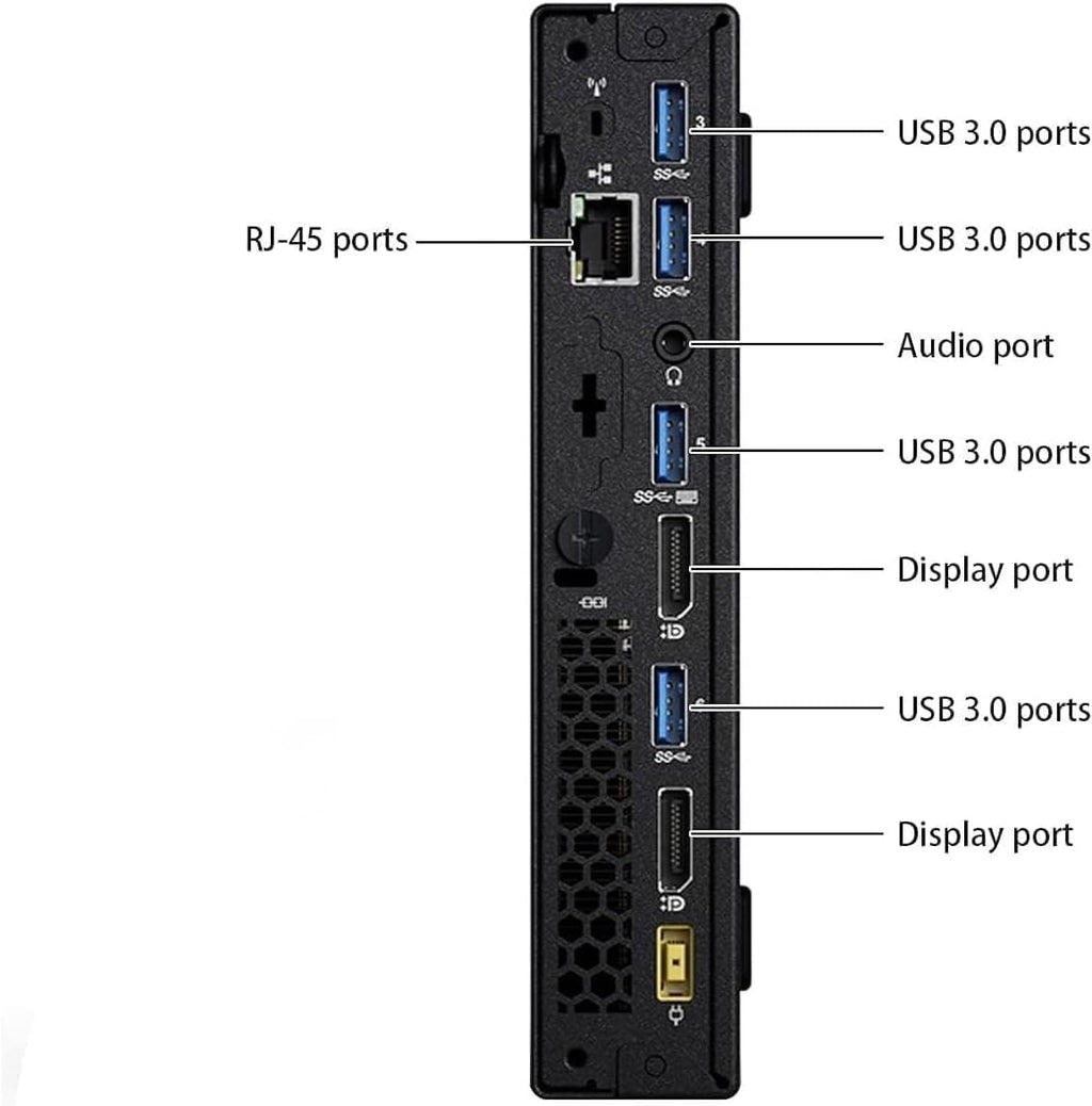 Ordinateur de bureau Lenovo Thinkcentre M715Q AMD Ryzen 3 Pro-2200GE 4 Go 128 Go SSD W11H (Reconditionné) – Modèle pratique
