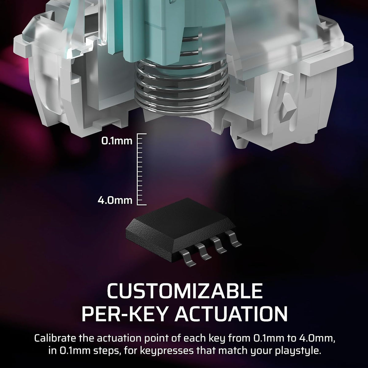 Clavier de jeu mécanique doté de connectivité filaire sans pavé numérique Corsair K70 PRO TKL RGB – Switches MGX Hyperdrive à effet Hall pré-lubrifiés et réglables, SOCD et déclenchement réactif simultanés, ABS double injection, QWERTY NA – Noir