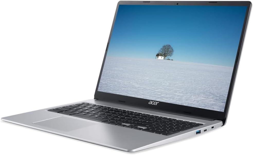 Chromebook Acer 2024, écran IPS HD ComfyView 15 pouces, processeur Intel Celeron N jusqu'à 2,70 GHz, 4 Go de mémoire LPDDR4, 64 Go de stockage eMMC, carte graphique Intel UHD, Wi-Fi 6e génération, webcam, Chrome OS, gris tourterelle (reconditionné)