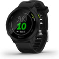 Montre de course GPS Garmin Forerunner 55 doté de suggestions d'entraînement quotidiennes, allant jusqu'à 2 semaines d'autonomie, noire (reconditionnée)
