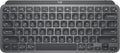 Clavier à connectivité sans fil Logitech MX Keys Mini minimaliste et rétroéclairé : au format compact, Bluetooth, USB-C, compatible doté de Apple macOS, iOS, Windows, Linux et Android. Boîtier en métal – Graphite.