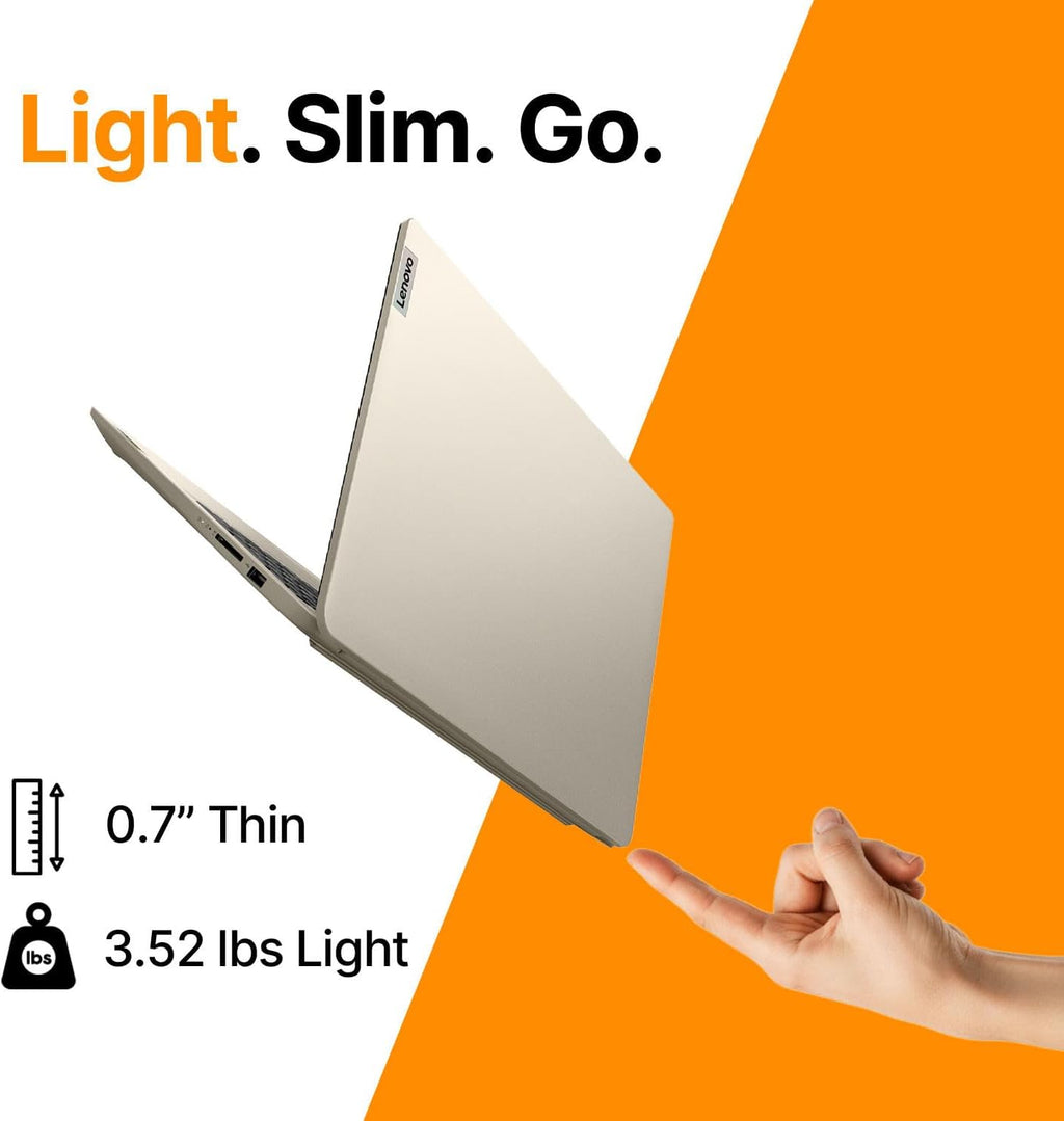 Ordinateur compact portable professionnel Lenovo IdeaPad 15,6 pouces • Microsoft Office 365 • 1,1 To de stockage • DDR4 • Processeur Intel double cœur • 1 To de stockage cloud et 128 Go de SSD • Wi-Fi 6 • Intelligence artificielle Copilot • HDMI •