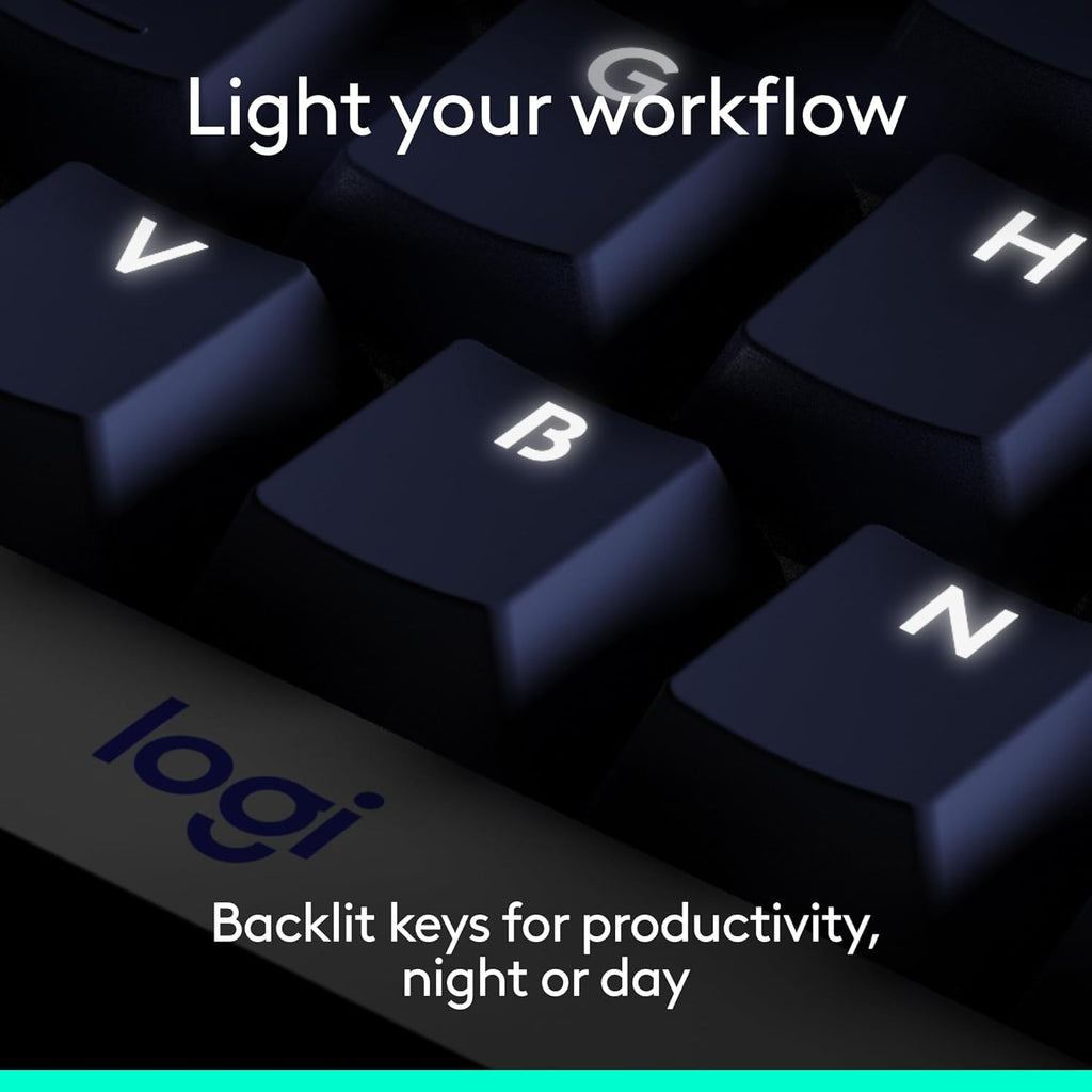 Clavier mécanique sans fil Logitech Alto Keys K98M, clavier personnalisable avec joint anti-vibrations, touches rétroéclairées, Bluetooth, chargement USB-C, pour PC, Mac et ordinateurs portables - Graphite